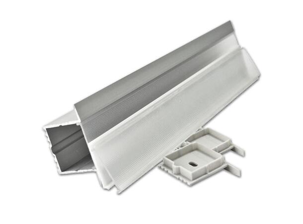 Aluminiumsprofil HL-BAPL017 Alu.profil 2M, innfelt, H= 34,9mm 