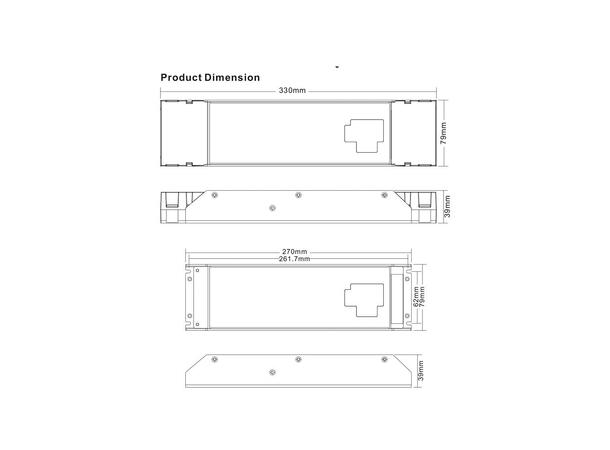 LED Driver 24V 200W RGBW/TW Dali 4ch DT6 4 kanaler 