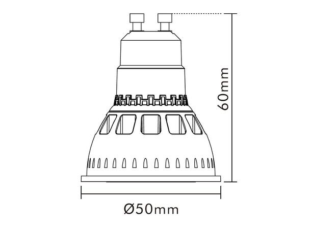 LED Pære GU10 DimToWarm Svart 4,5W 