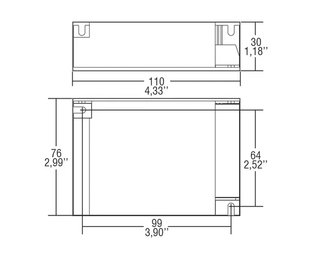 LED Driver DC Maxi Jolly Dali HV BI 350-1200mA, 25-65W 