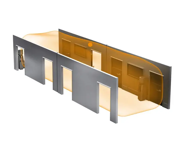 DUAL HF KORRIDOR MIKROBØLGE MULTISENSOR Dali-2.   Hvit 