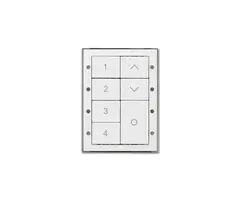 Digidim 135 Dali-2 Trykknapp panel 7kn. Dali-2.  4 scener/av/opp/ned, Hvit
