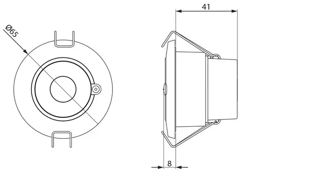 Digidim 321 Multisensor IP65 DALI Hvit 