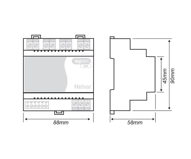 Digidim 494, 4-kanals relè 