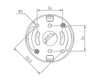 Påveggskappe Digidim 32x Sensor Hvit Hvit, til Digidim 32X Sensorer 