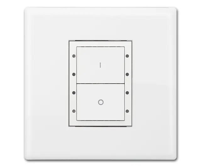 Digidim 131 Dali-2 Trykknapp panel 2 kn. Dali-2.  Av/på, Hvit 