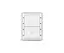 Digidim 131 Dali-2 Trykknapp panel 2 kn. Dali-2.  Av/på, Hvit 