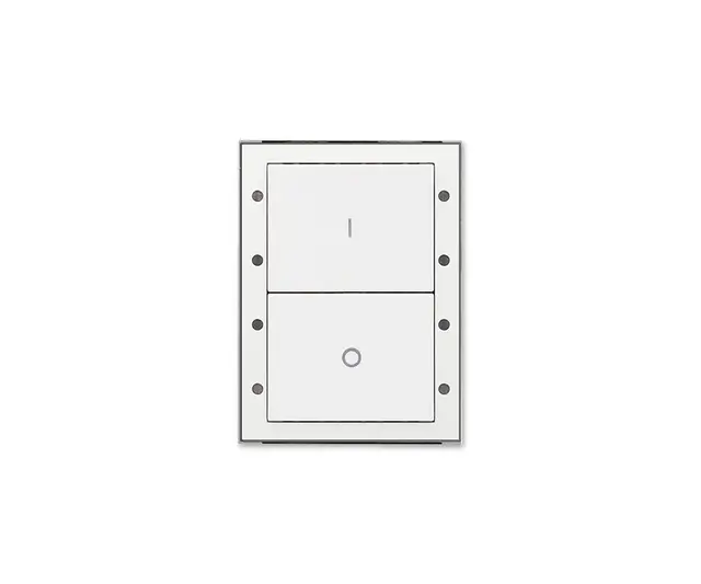 Digidim 131 Dali-2 Trykknapp panel 2 kn. Dali-2.  Av/på, Hvit 