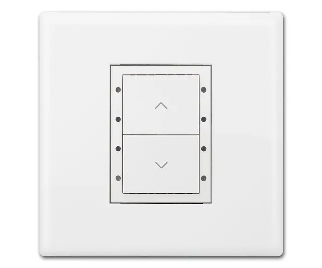Digidim 132 Dali-2 Trykknapp panel 2 kn. Dali-2.  Opp/ned, hvit 