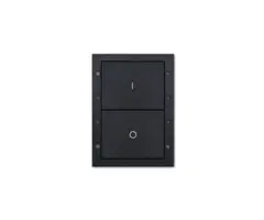 Digidim 131 Dali-2 Trykknapp panel 2 kn. Dali-2.  Av/på, Sort