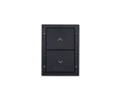 Digidim 132 Dali-2 Trykknapp panel 2 kn. Dali-2.  Opp/ned, Sort