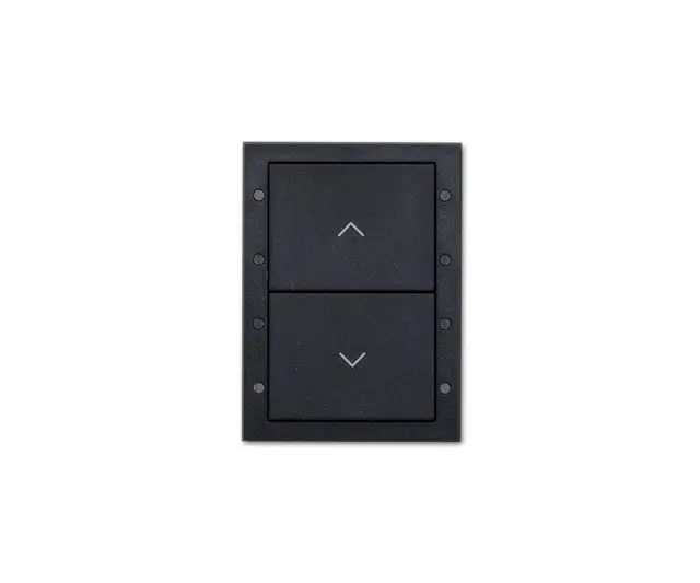 Digidim 132 Dali-2 Trykknapp panel 2 kn. Dali-2.  Opp/ned, Sort 