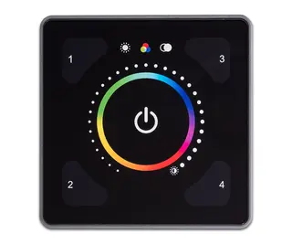 Illustris Panel Front 193PB RGB plast, sort