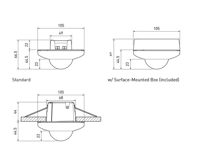 Node Multisensor High Bay Activahead hvit 