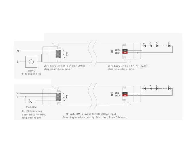 LED Driver 12V 36W TRIAC LM-36-12-G1T2 