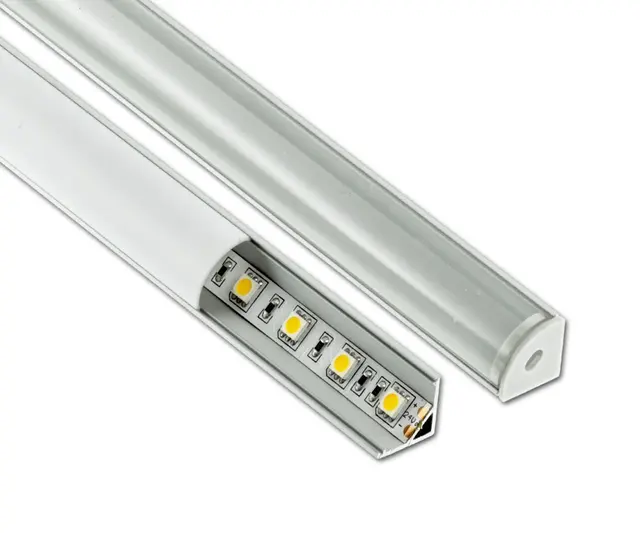 Aluminiumsprofil for Hjørne 2M Opal/Klar HL-BAPL006 