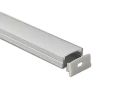 Aluminiumsprofil Slim 2M Opal/Klar 20mm Aluminiumsprofil Slim 2M Opal/Klar