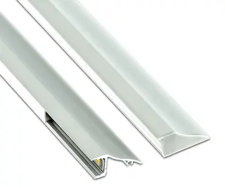 Aluminiumsprofil for utenpål. Mont. Indirekte belysning