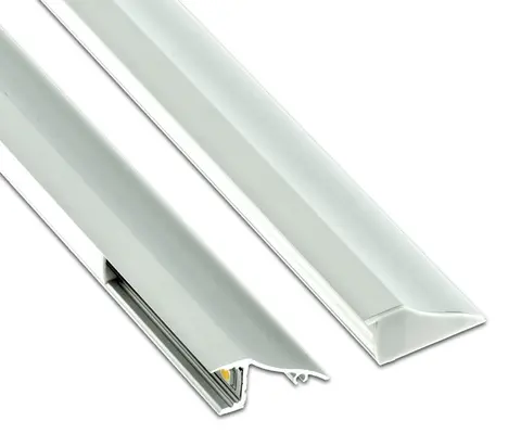 Aluminiumsprofil for utenpål. Mont. Indirekte belysning