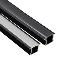 Alumimiumsprofil for innfelling, Sort HL HL-B003B