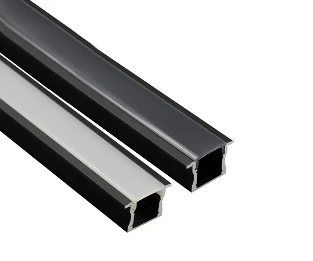 Alumimiumsprofil for innfelling, Sort HL HL-B003B 