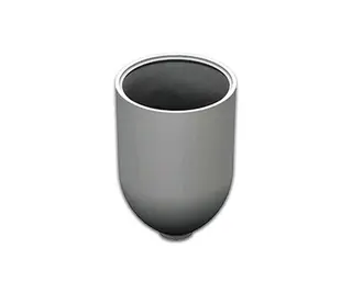 Stucc. Plastkopp Ø1,5mm Grå