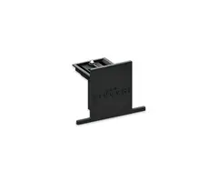 Onetrack Endekappe for innf. Skinne Sv. Sort