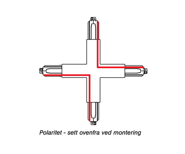 Onetrack X tilkobling, Sort 