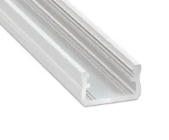 Aluminiumsprofil 2M Hvit Opal 16x9,28mm Type A