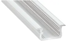 Aluminiums Profil Innfelt 2M Smal Hvit Opal 16X 8,30mm Type B