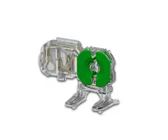 3251/C-TR, lysrørholder m  starterholder Sneppfeste, Ø=5,5mm