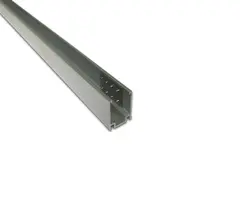 LED Neon F16 Alu. kanal 1m Innv.lås Aluminium 1m