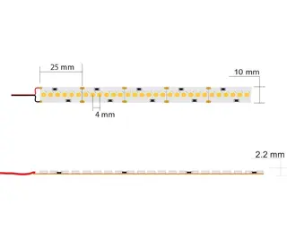 LED Flex 24V 5M 19,2W/m 2700K 240LED/m 240 LED/m IP20