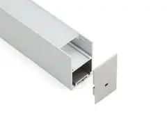 Alu.profil utenpål./wire H:50mm