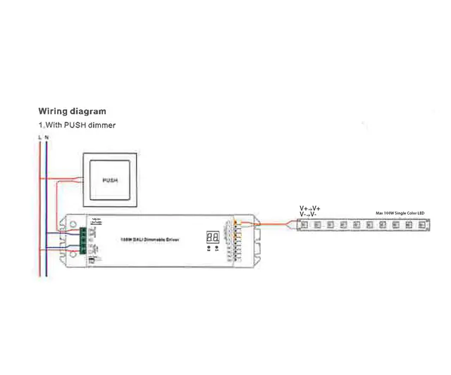LED Driver 24V 100W 4ch DA DT6 RGBW/TUNABLE WHITE 4 kanaler Dali DT6 