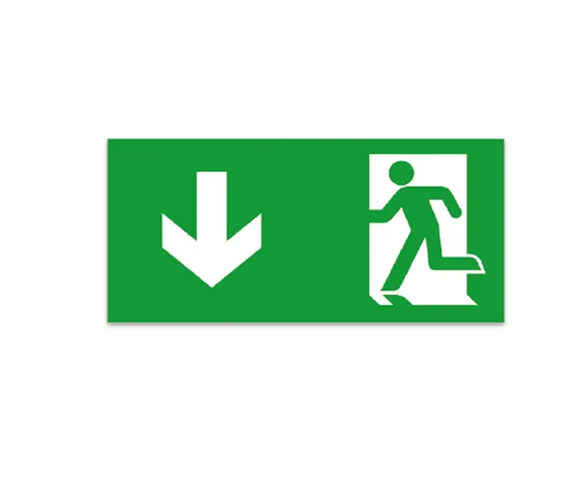 UTSKIFTBAR MARKERINGSSKILT  NED ISO ENKEL - NED 