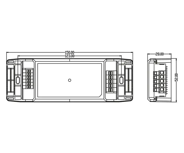 LED Driver24V 25W Faseavsnitt Leading & Trailing edge dimmming 