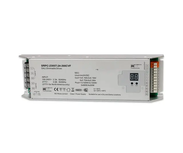 LED Driver 24V 100W 4ch DA DT6 RGBW/TUNABLE WHITE 4 kanaler Dali DT6 