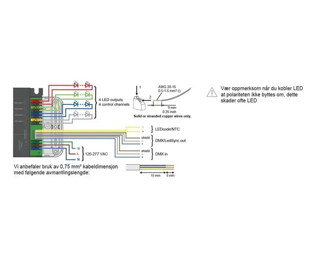 Power Drive AC 50W DMX 4 kanaler 