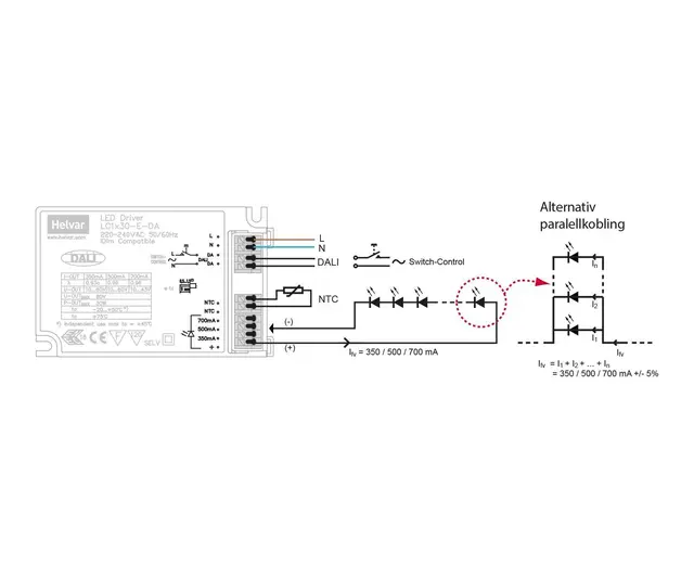 LED Driver 1x30W Dali LC1X30-E-DA 