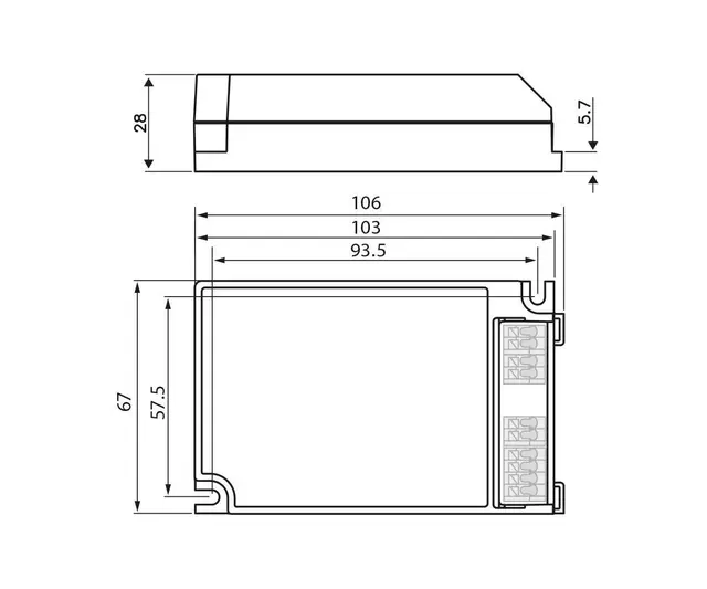 LED Driver 1x30W Dali LC1X30-E-DA 