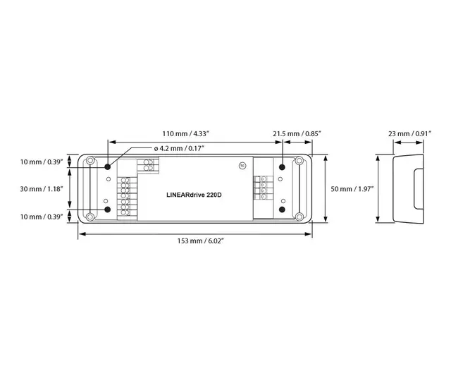 LINEAR Drive DC 220D 2x4A 12-24V Dali 