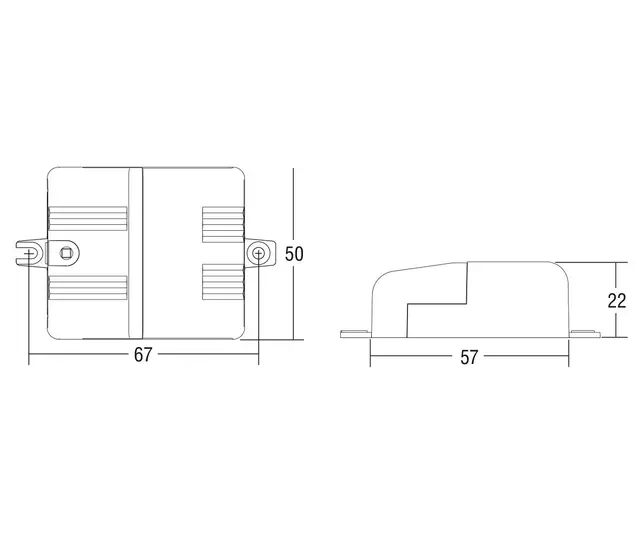 LED Driver Micro Jolly 6W 350MA 1-10V PUSH 