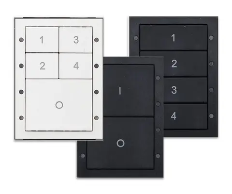 Digidim 13xx D2 Bryterpanel Sort/Hvit