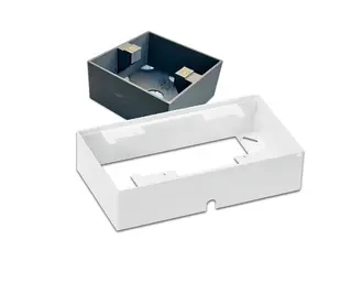 Påveggskappe for Digidim 13xx- paneler Dobbel/enkel, sort eller hvit