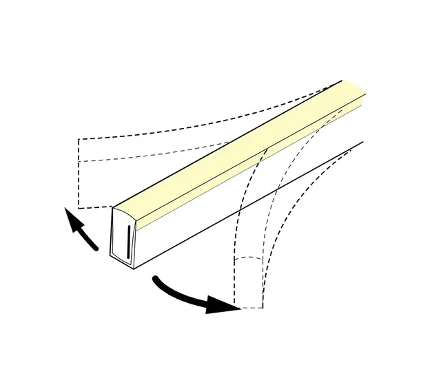 LED Neon F15 24V 17W Sidebelyst 