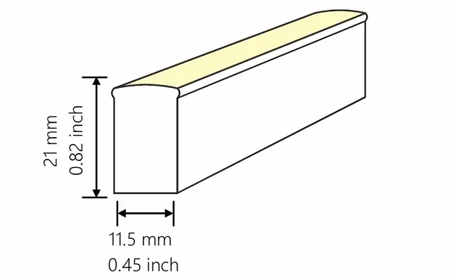LED Neon F15 24V 17W Sidebelyst 