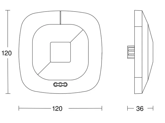 HF360 Mikrobølge multisensor Dali-2.   Hvit 