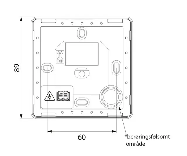 Illustris Panel 290 DALI Interface sort eller hvit plast 