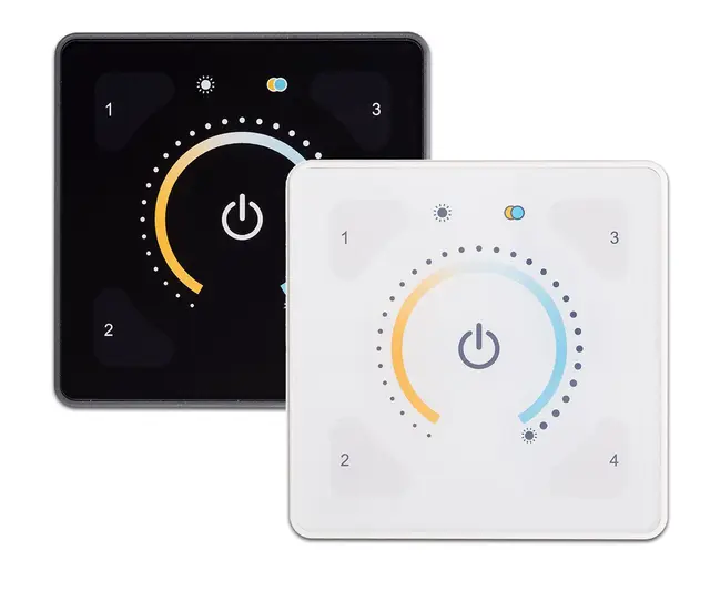 Illustris Panel front Dim-to-Warm Sort eller hvit 